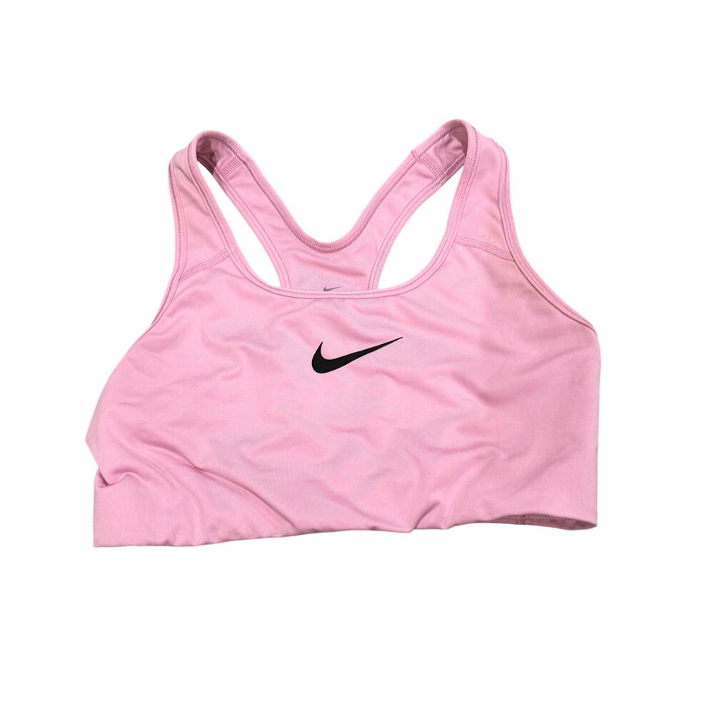 Nike Pink Dri-FIT Medium Support Racerback Sports Bra